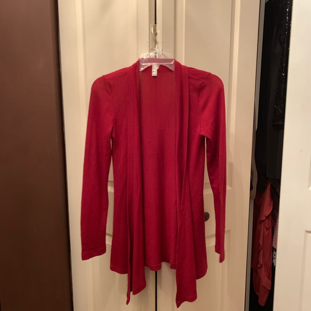 Red cardigan from Chris & Carol size S